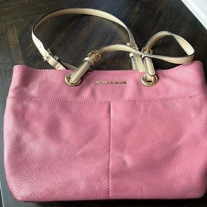 Michael Kors - medium size - leather - pink handbag -EUC